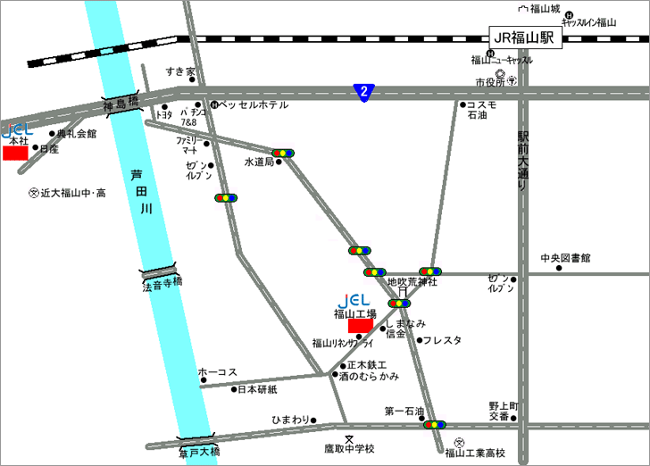 Company | Detailed Map of Fukuyama Factory